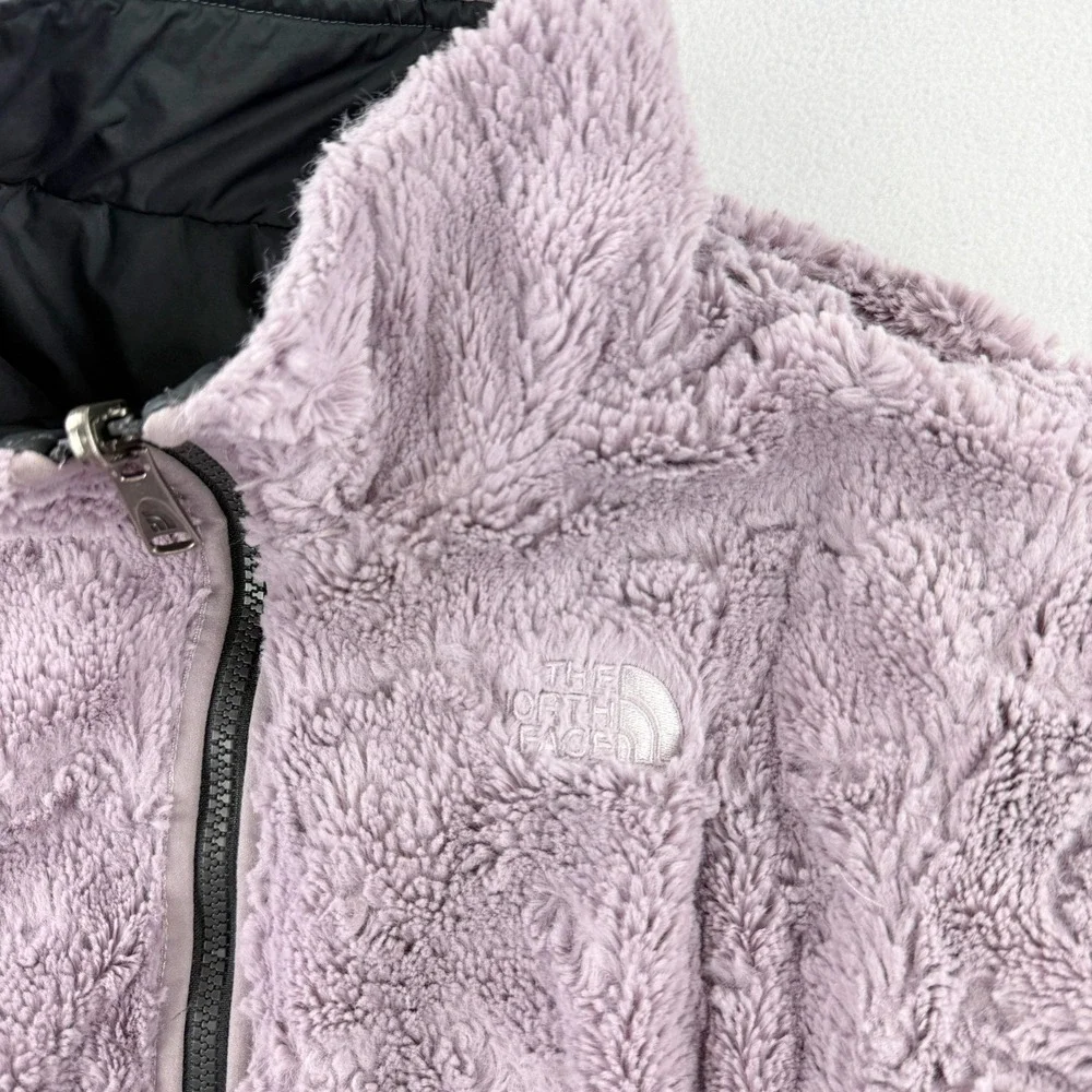 The North Face Big Girls Puffer‎ Jacket Reversible Size XL (18) Mossbud Fleece
